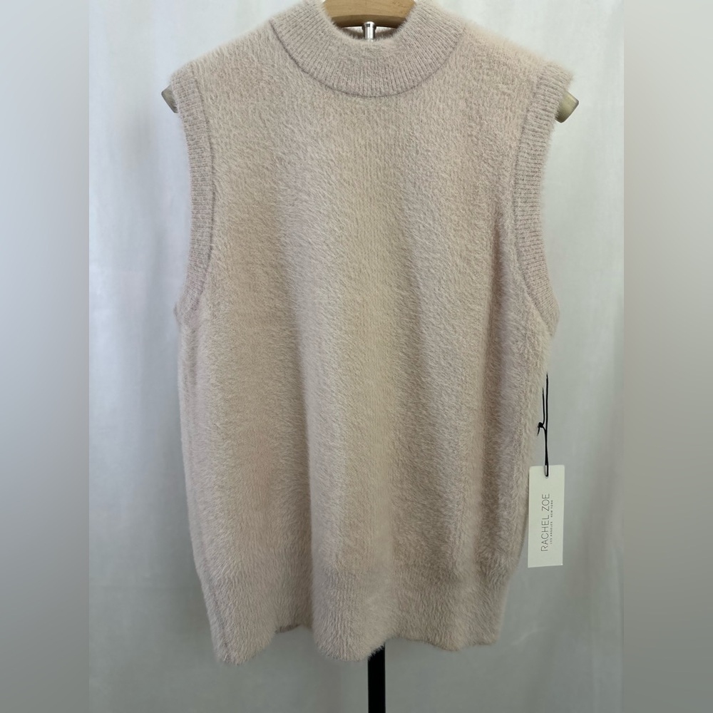 Rachel Zoe Cream Sleeveless Sweater